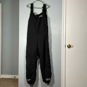 Vintage Polaris IndyTech USA Snowmobile Bibs Suit Women’s Medium Black